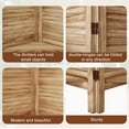thumbnail image 5 of 5-Panel Room Divider with Shelves，5.6ft Tall Folding Privacy Screen Panels, Room Divider Wall, Divider for Room Separation, Room Divider Shelves，Effectively Block Sight，Natural, 5 of 6