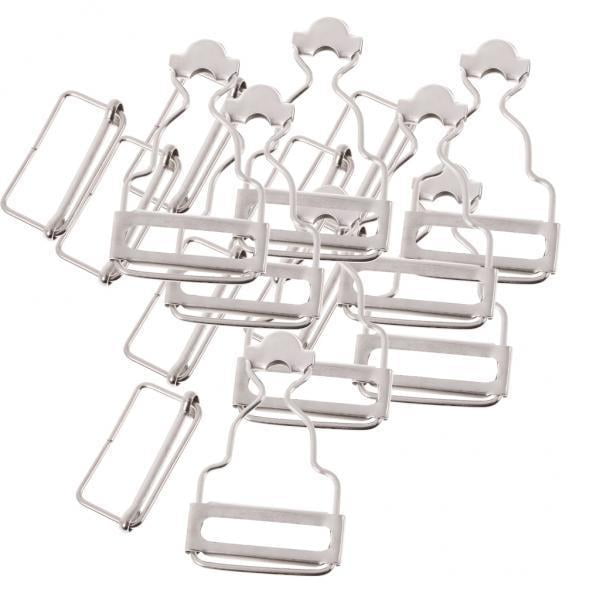 2xSet de 6 Sujetadores Dungaree Clip / Hebils para 3,2 Cm Pta Sunnimix Hebillas de refuerzo