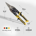 thumbnail image 3 of Stanley 3 Piece FatMax Aviation Tin Snip Set with Steel Blades, Multicolor, 3 of 9