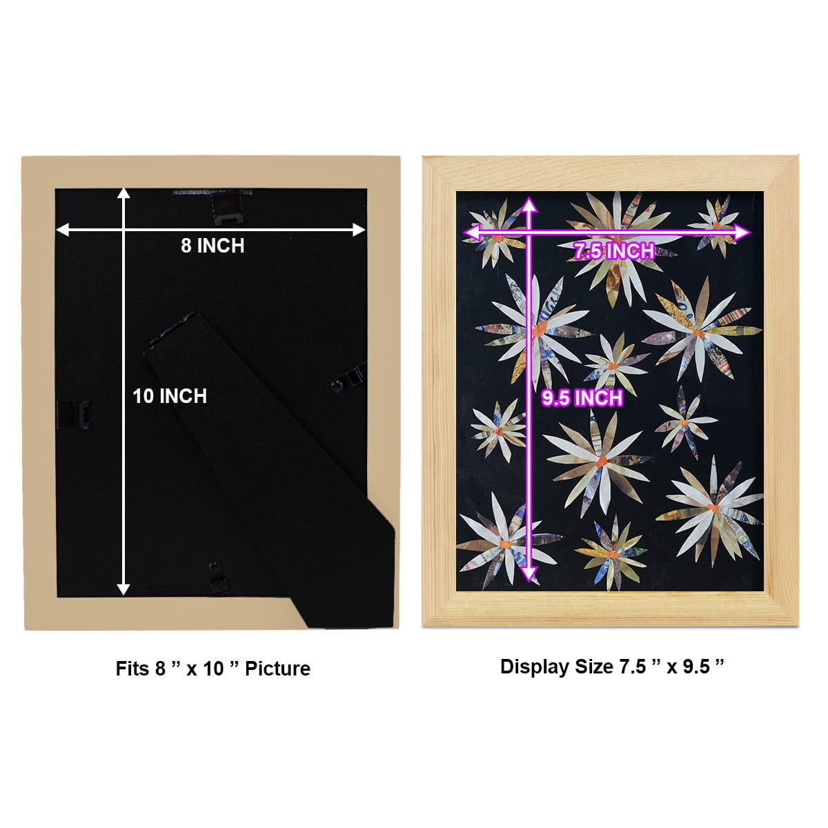 Starburst Too I - Framed Print w/glass - Natural Wood