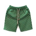 thumbnail image 2 of Joernso Men Summer Shorts Elastic Waist Adjustable Drawstrings Casual Shorts with Pockets Printing Wide Leg Beach Shorts Streetwear, 2 of 8