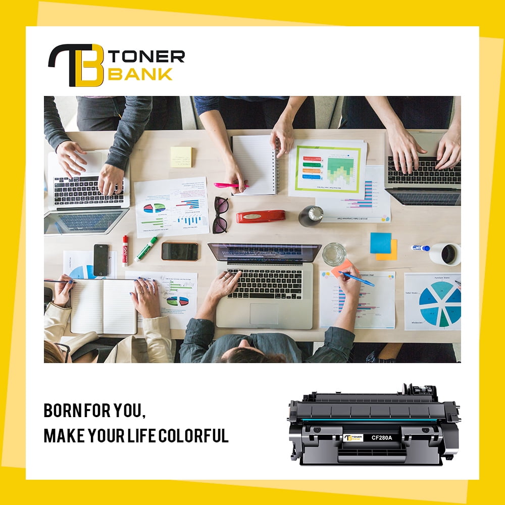 80A Laserjet Toner Cartridge Black CF280A Compatible for 80A 80X CF280A CF280X LaserJet Pro 400 M401a M401d M401n M401dn M401dne M401dw MFP M425dn M425dw Printer Ink (Black 4-Pack)