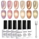 thumbnail image 1 of Set de esmaltes de uñas RARJSM Gold Glitter Cat Eye Gel 7.5 ml x 6, 1 of 7
