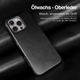 thumbnail image 2 of Funda de piel auténtica Kingflag para iPhone 16 Pro Max de 6.9 pulgadas, 2 of 9