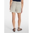 thumbnail image 4 of Time and Tru Women's Linen Blend Shorts, Sizes XS-XXXL, 4 of 6
