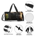 thumbnail image 4 of Fotbe Realistic Style Cute Cat Bolsa Deportiva de Lona Plegable con Estampado, Bolsa de Gimnasio con Bolsillo Seco/Húmedo, Bolsa de Viaje Ultraligera de Gran Capacidad, 4 of 6