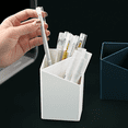 thumbnail image 3 of Holder Multifunctional Pencil Pot Durable Pen Container for Vanity Desk School Office N402, 3 of 4