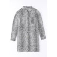thumbnail image 1 of ABPHQTO Vestido camisero de manga larga con estampado animal de leopardo para mujer, 1 of 5