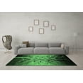 thumbnail image 3 of Ahgly Company Indoor Square Oriental Emerald Green Industrial Area Rugs, 5' Square, 3 of 4