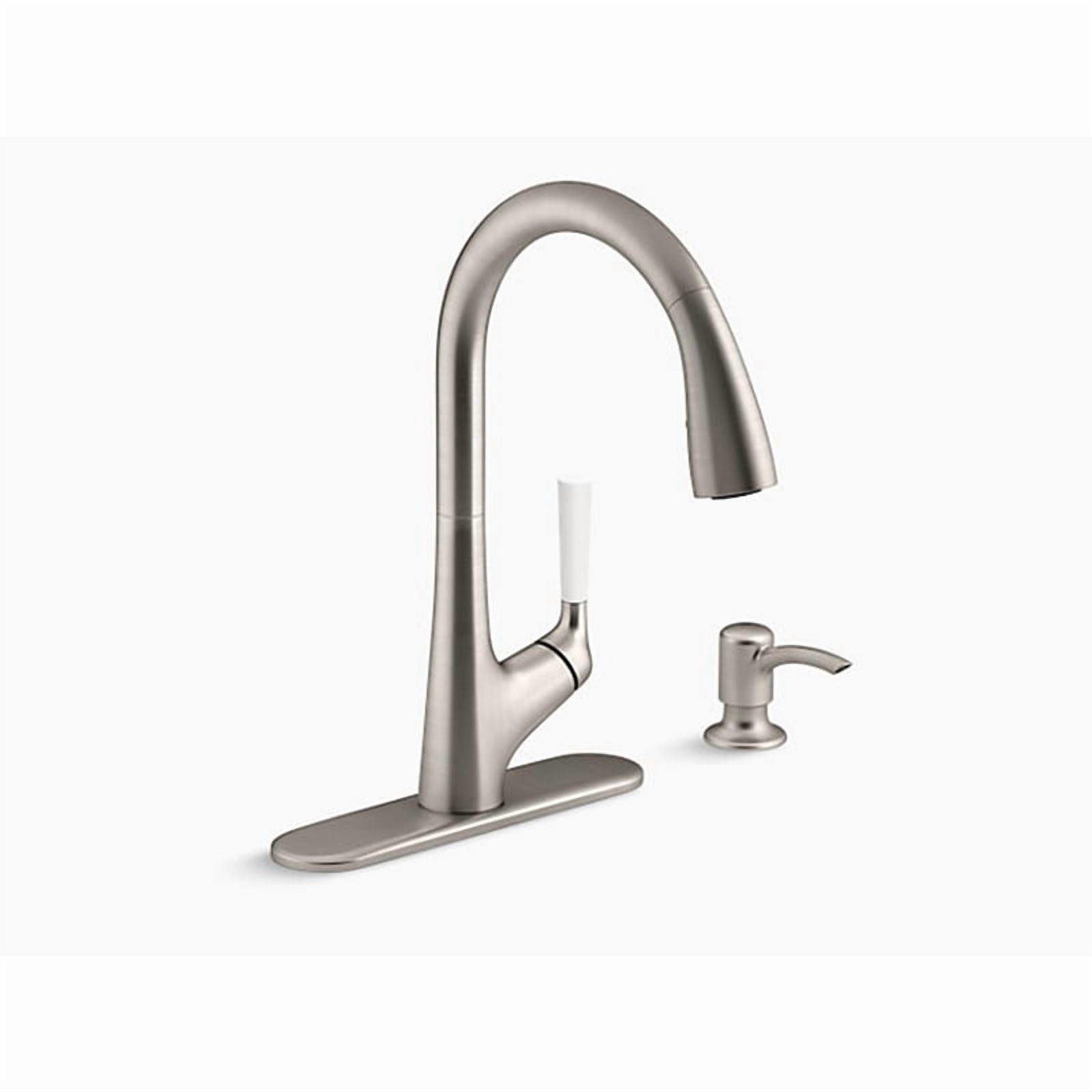 Kohler R562-SD-VS Vibrant Stainless Steel Malleco Pull-Down Kitchen Faucet Kit