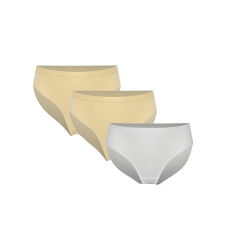 Manyakai 3Pcs Kids Ballet Undergarments for Girls Nude Dance Seamless Panties Gymnastic Training Nude&Nude&White 120