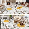 thumbnail image 5 of Bees Branches Area Rugs 5'x7', Washable Small Throw Rugs for Laundry Room Playroom, Farmhouse Spring Botanical Wooden Indoor Outdoor Rug Non-Slip Low Pile Carpet Runner Reversible Floor Mats, 5 of 8
