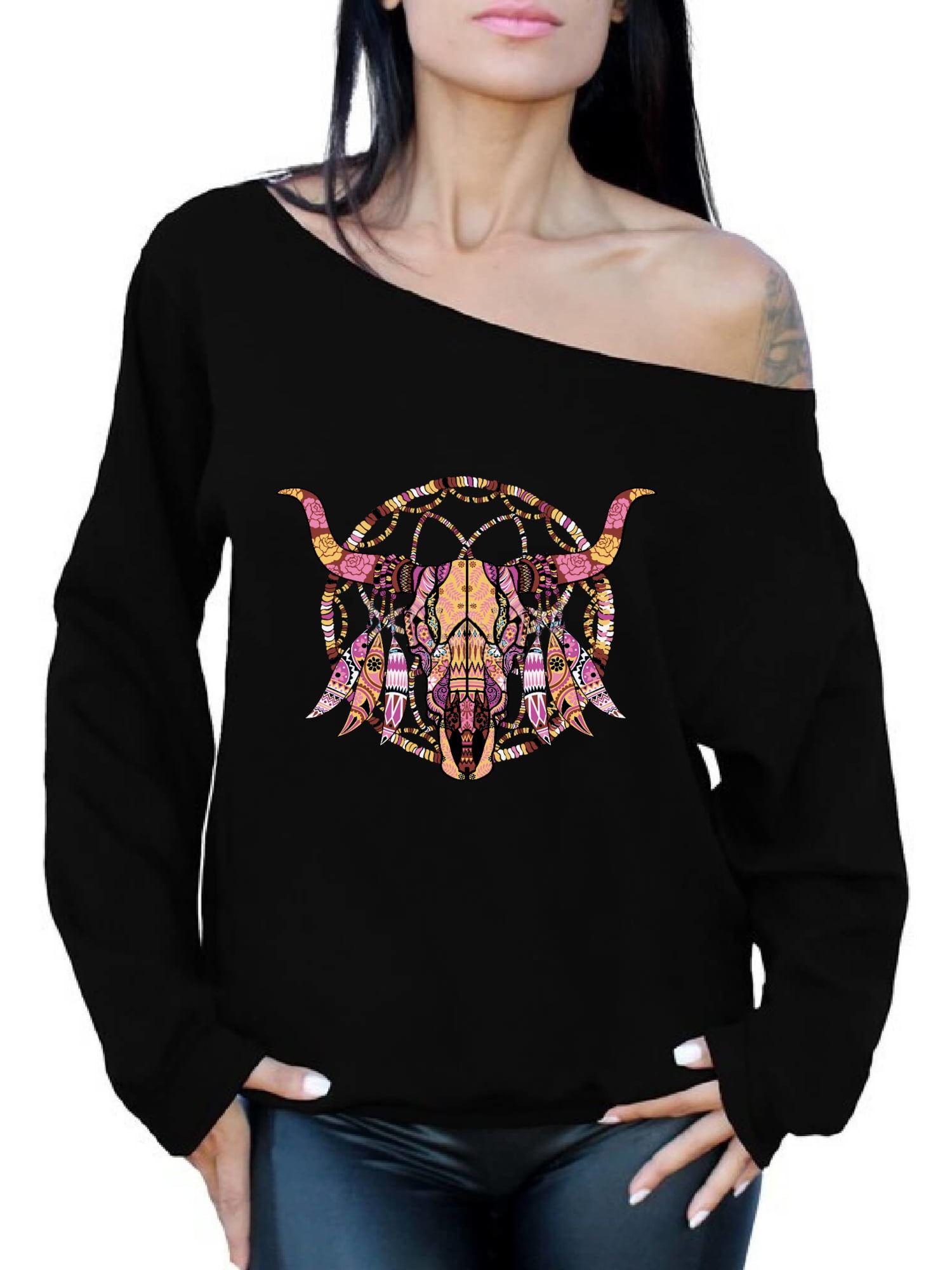 skull sweatshirt womens