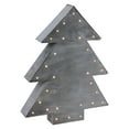 thumbnail image 3 of 15.75" Elephant Gray Battery Operated Pre-Lit Christmas Tree Tabletop Decor, 3 of 3