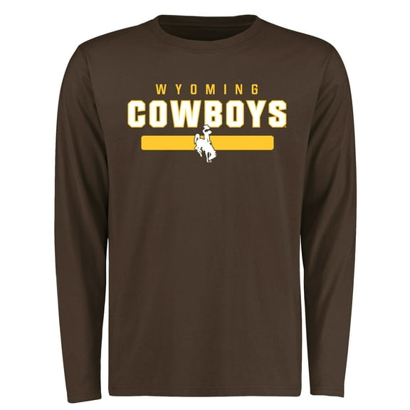 Men's Brown Wyoming Cowboys Team Strong Long Sleeve T-Shirt