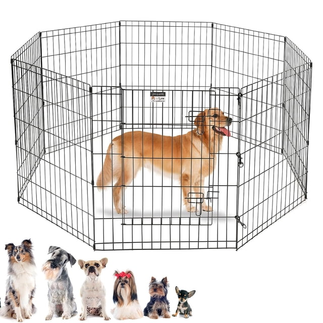 Corral plegable para mascotas parque de juegos con puerta 24 x 30