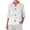 White, variant on Kezqiaxn 3/4 Length Sleeve Womens Tops Summer V-Neck Button Up Shirt Loose Fit Work Blouses Plus Size Fashion