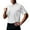 White, variant on Slim Fit Men's Cardigan Men's Catering Chef Workwear Short Sleeve Cardigan Shirt for Kitchen Staff and Culinary Experts