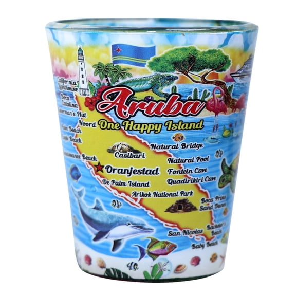 Aruba Scene In and Out Shot Glass
