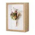 thumbnail image 1 of Marco de Caja de Sombra, 5 x 7 Pulgadas Marco de Foto de Flores Secas de Madera Marco Profundo Caja de Sombras [Color Natural], 1 of 7