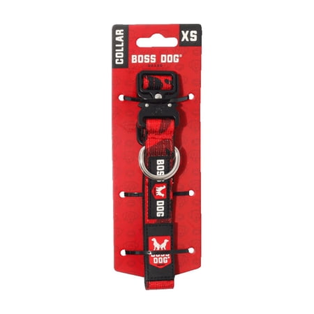 Boss Dog ProSeries Heavy Duty Dog Collar Neoprene Lined Red Camo XS