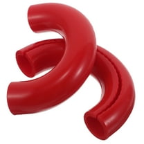 ETHZZLE 2Pcs Durable Red Tow Trailer Hitch Sleeve Front Tow Bar Hitch Cover with Weather Resistant Design