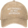 thumbnail image 1 of Not Friendly Do Not Approach Hat for Men Dad Hat Trendy Hats, 1 of 7