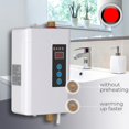 thumbnail image 4 of Calentador de agua instantáneo eléctrico sin tanque de 4000/3000w 110v/220v, grifo de cocina con calefacción para ducha de baño, grifo de fregadero, calefacción con termostato, 4 of 5