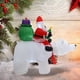 thumbnail image 3 of Decoración inflable de Papá Noel con luz LED que brilla intensamente, estatua de Papá Noel, regalos de Año Nuevo FLhrweasw Nuevo, 3 of 9