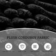 thumbnail image 4 of 82.7'' Oversized Corduroy Couch, Modular Sectional Sofa with 3 Ottomans, Sleeper Sofa Bed Full Size, Upholstered 3 Deep Seat L Shape Sofa, Convertible Cloud Couches for Living Room, Black, 4 of 11