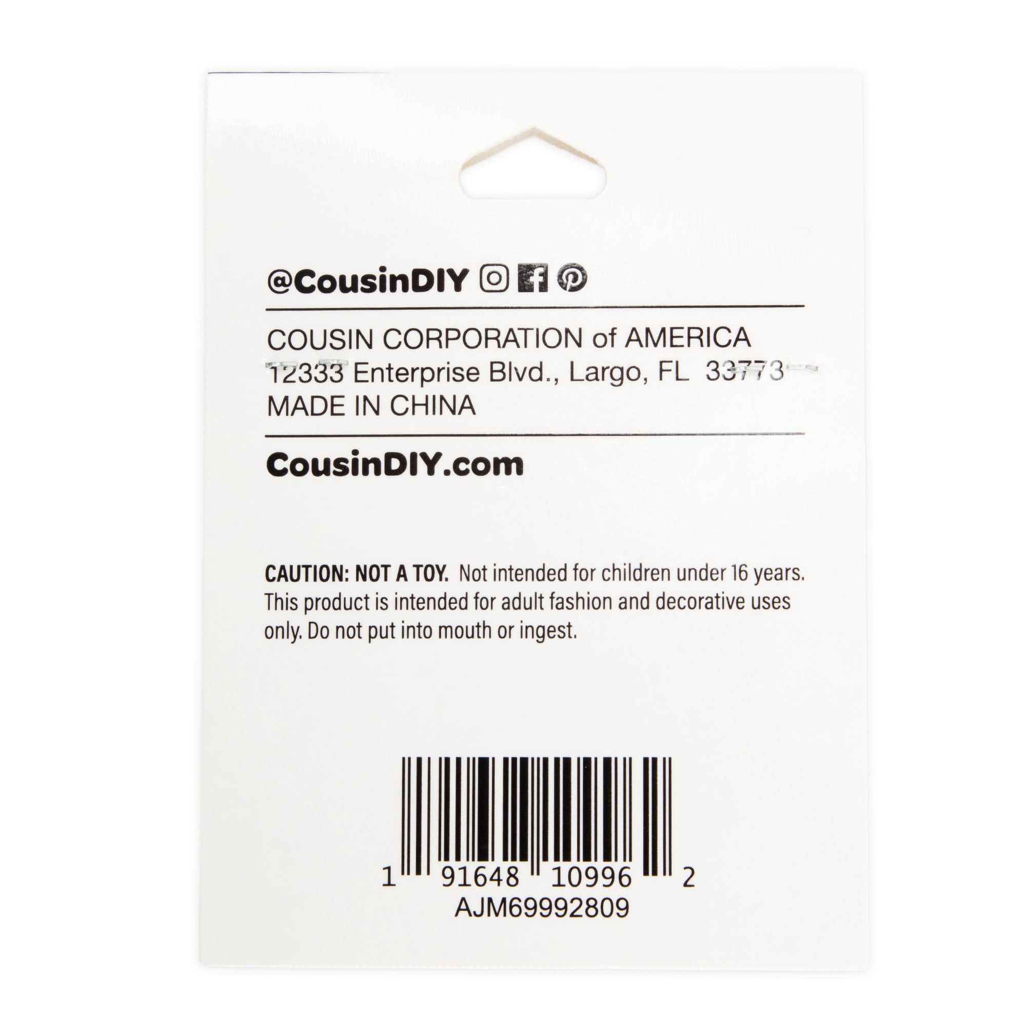 Cousin DIY Polished Gold Eye Pin Bulk Pack, 2 in x 0.5cm Eye, 315 Piece, Metal