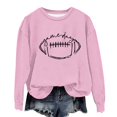thumbnail image 2 of Rbaofujie Sweat à Capuche Surdimensionné pour Femmes, Imprimé Décontracté, Col Rond, Manches Longues, Chandails en Molleton Amples, Rose, Halloween, 2 of 3