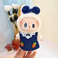 thumbnail image 3 of 17cm Labubu Doll Clothes Heartbeat Macaron Baby Pendant Clothes T-Shirt Button Up Suspender Pants Clothes Replacement Trend Gift, 3 of 5