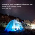thumbnail image 4 of Outdoor Solar LED Hanging Lamp, Portable Solar Lantern with Rechargeable Solar Panel Bulb for Fishing, Camping, Emergencies, Garden - Set of 2, 4 of 5