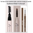 thumbnail image 3 of Three- To Off Easy Eyebrow Makeup Take Not Eyebrow Waterproofs Eyebrow Three-In-One Set Pencil And Gel Eyebrow Pencil, Eyebrow White, 3 of 9