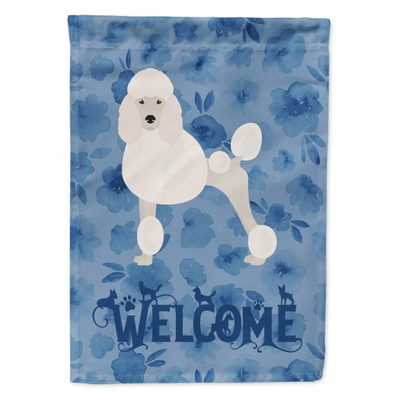 Carolines Treasures CK6036GF Poodle Welcome Flag Garden Size Small multicolor