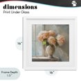 thumbnail image 4 of Stupell Industries Farmhouse Pink Hydrangea in Sunlit Vase White Framed Print Under Glass, 16 x 16, by Creative Studio, 4 of 8