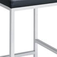 thumbnail image 3 of Vanity Stool with Leatherette Seat and Tubular Frame Black, 3 of 5
