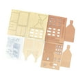 thumbnail image 3 of DIY Wooden House Assemble Scene Miniature Model House kits for HO Scale Model, 3 of 8