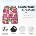 thumbnail image 5 of Daiia Rose Flowers Mens Swim Trunks Swim Shorts Quick Dry Swim Shorts with Mesh Lining Pockets-Medium, 5 of 9