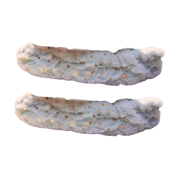 Fundas para Patines Protectores de Cuchillas Cubiertas de Patinaje Absorbentes de Agua Portátiles Material Acrílico Adecuadas para Adultos Patinaje Sobre Hielo Regalos Entrenadores