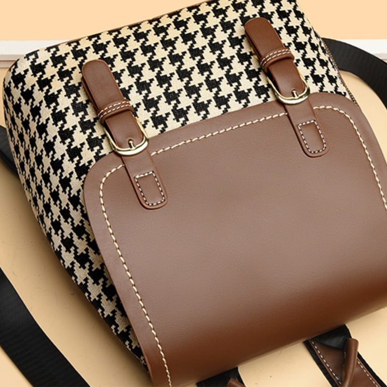 Fashion Backpack Purse for Women, Small Checkered Travel  display picture 2