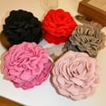 thumbnail image 3 of Xinwanna Large Camellia Flower Decor Hair Claw Back Head Bathing Hair Clip Anti-slip Shark Hair Barrette Headdress Hair Accessories (Rose Red), 3 of 13