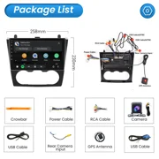 Dmzosmd 9 For Nissan 2008-2012 Android Car Stereo Radio 2GB+32GB GPS Navigation, Bluetooth, WiFi, CarPlay & Android Auto