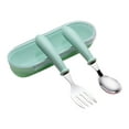 thumbnail image 4 of XYAIYT 304 Stainless Steel Children's Spoon and Fork Set Baby Food Supplement Tableware Kitchenware Resistant Mirror Polishing Easy Cleaning and Usage, 4 of 8