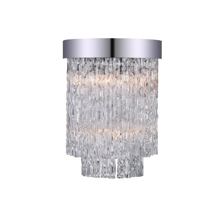 

Silver Orchid Carlotta 2 Light Wall Sconce With Chrome Finish