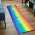 thumbnail image 4 of Love Rainbow Runner Rugs 2x6 ft Gradient Washable Hallway Rugs Non-Slip Floor Mats Absorbent Carpet Bedside Runners for Bedroom Kitchen Bathroom Laundry Room, 4 of 9