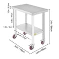 thumbnail image 6 of VEVOR Stainless Steel Work Table, 30" x 18" x 34", Stainless Steel, 6 of 9