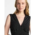 thumbnail image 4 of Time and Tru Women's Sleeveless V-Neck Printed Midi Dress, Sizes XS-XXXL, 4 of 5
