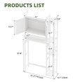 thumbnail image 4 of Uforic 65.7" Over-the-Toilet Cabinet with Shelves & Doors, Bathroom Storage Cabinet, White, 4 of 8